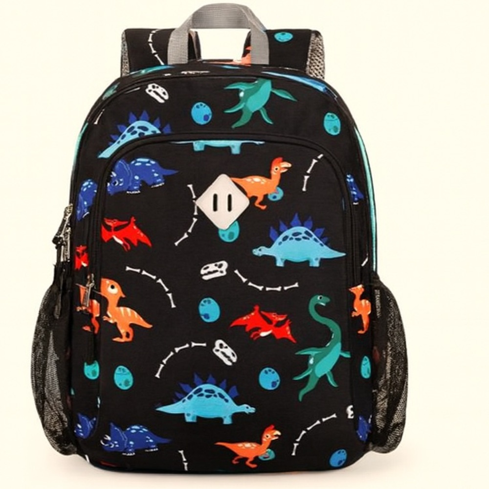 NWT STEAMEDBUN Backpack for Boys 4-6: Toddler/Preschool Dinosaur - Black